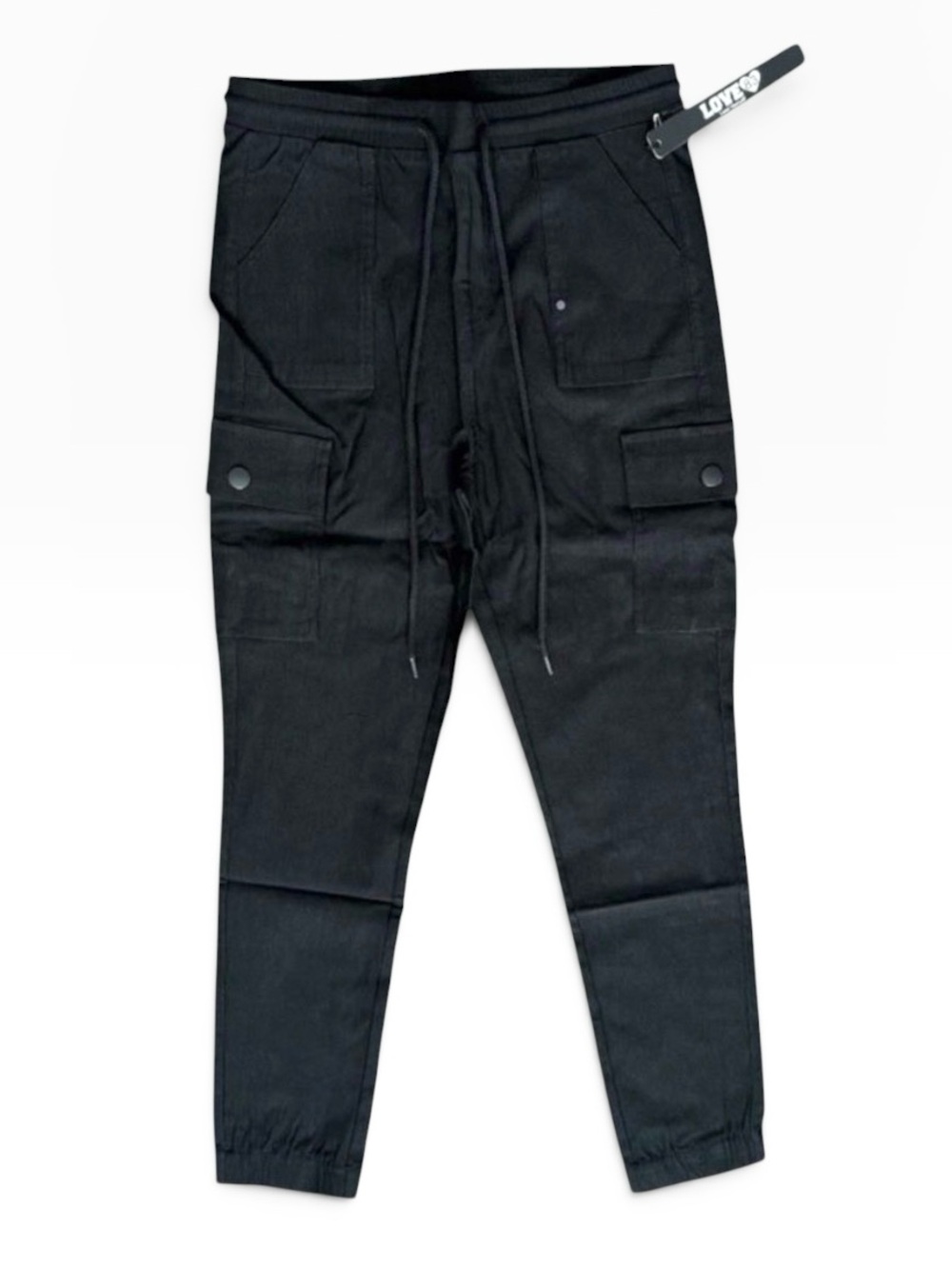 Love 83 Millennium Cargo Jogger Pants Black Women's Size S Utility NWT